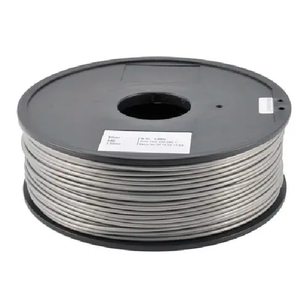Silver ABS for 3D printers - 1 kg - 3 mm - Image 1