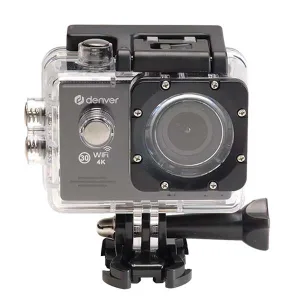 4K Wi-Fi Action Camera with LCD Display and 40-metre Waterproof Case