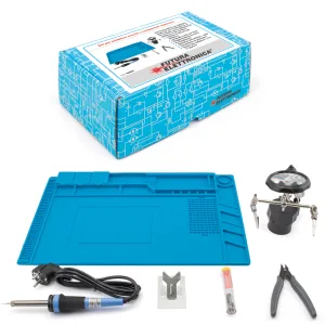 Soldering workbench set for boards and electronic components