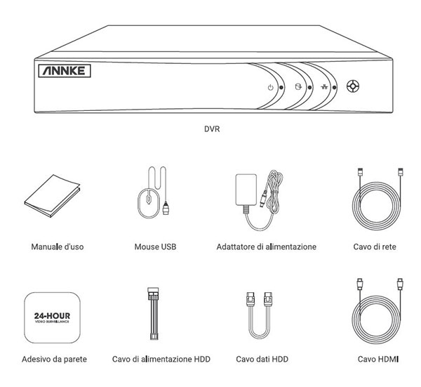 3K DVR recorder - 8-channel 5MP with H.265+ encoding