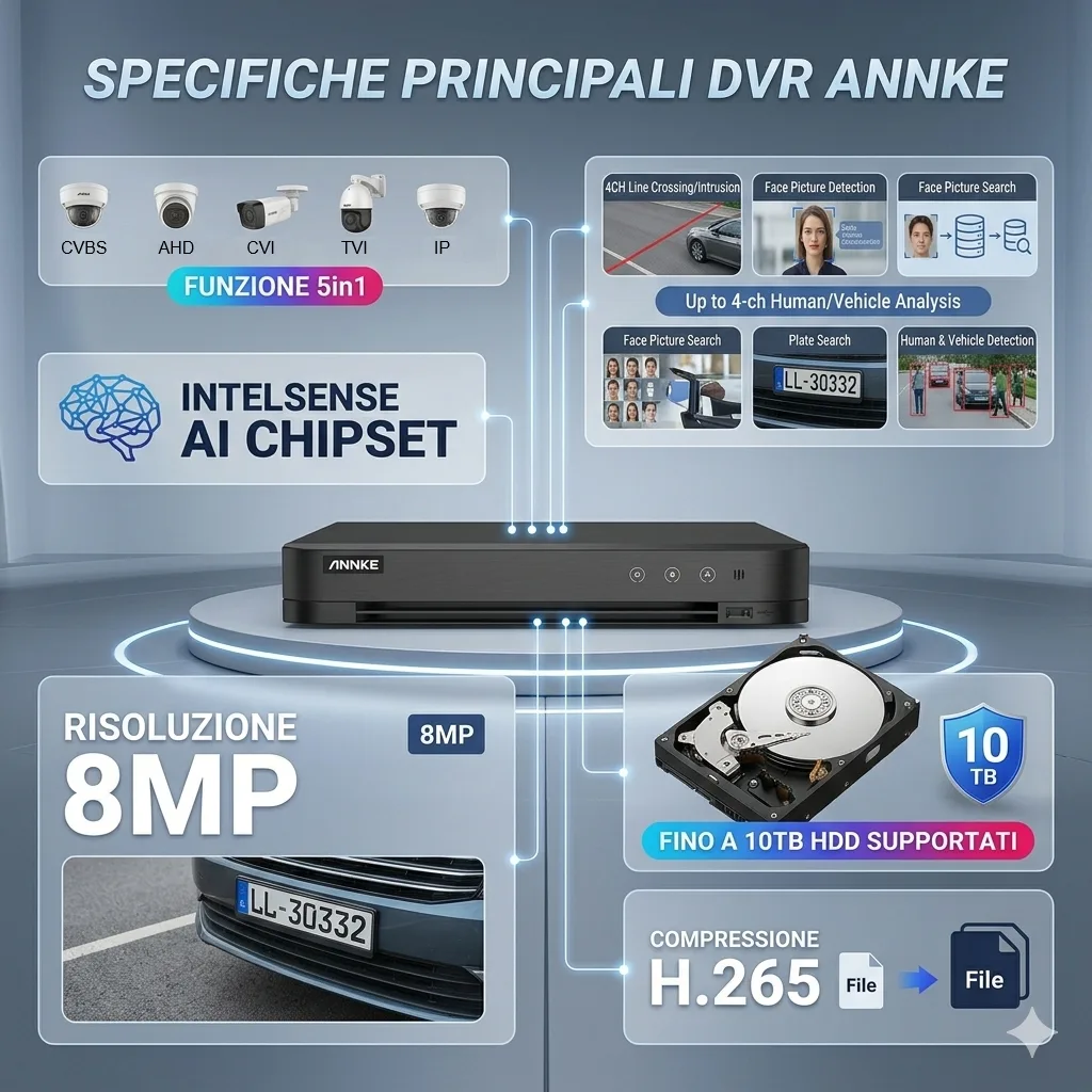 4K IntelSense 8-Channel Hybrid DVR - Smart Security with Deep Learning - Image 5