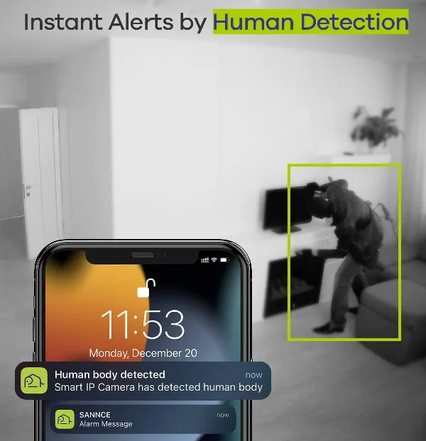 Telecamera WiFi 2Mpx Tuya Humad Detect Annke I41BR