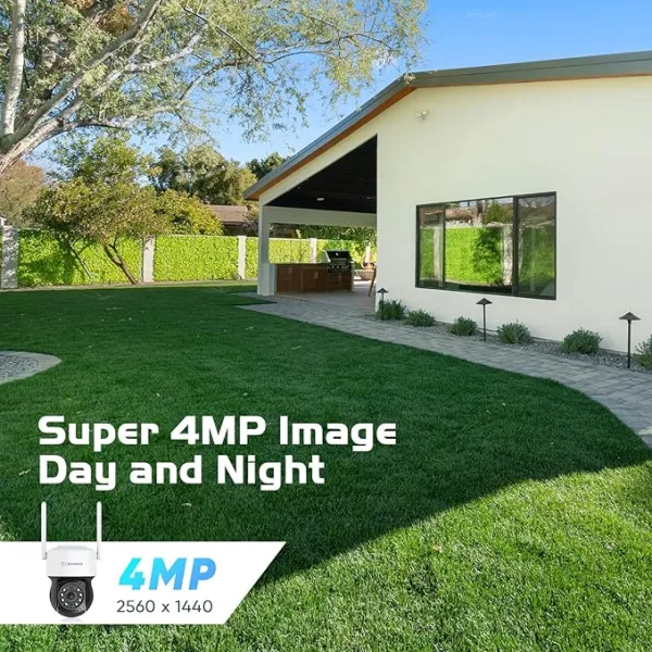 4MPx Pan Tilt WiFi camera – works with Amazon Alexa/Google Home - Image 5
