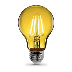 4W-E27 LED Bulb with Decorative Yellow Light