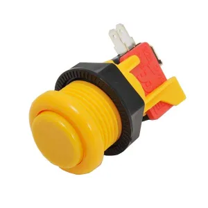 Short Arcade Button - Yellow