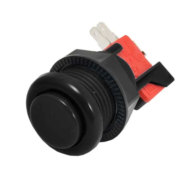 Short Arcade Push Button - Black - Image 1