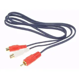 AUDIO CABLE 2 x RCA FEMALE - RCA MALE