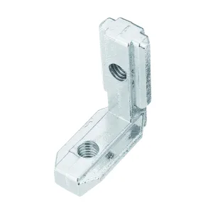 Recessed corner bracket for 2020 profiles