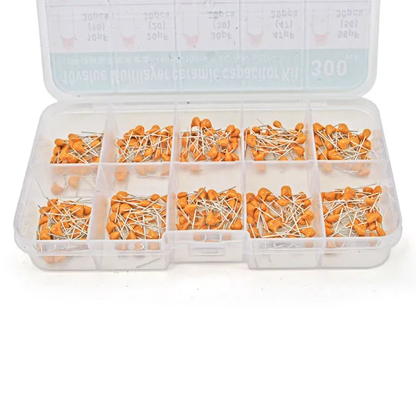 Multilayer Ceramic Capacitor Box - 300 pcs, 10 values, 30 pcs per value - Image 4