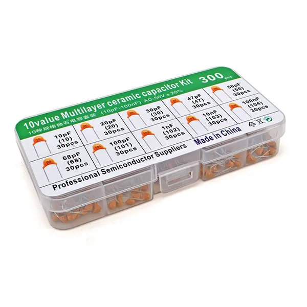 Multilayer Ceramic Capacitor Box - 300 pcs, 10 values, 30 pcs per value - Image 3