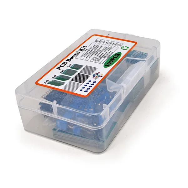 100-piece plastic box with prototyping boards and accessories - Image 3