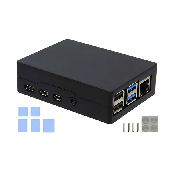 Black Aluminium Case for Raspberry Pi 4 - Image 4