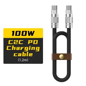 USB-C to USB-C PD 100W Cable – Ultra-Fast Charging with Metal Connectors (1.2 m)