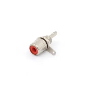 RCA Panel Socket - Nickel, Red