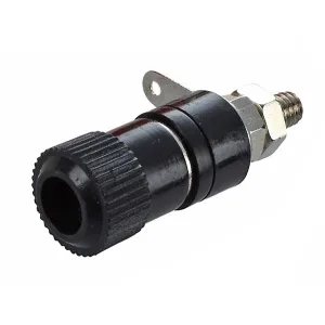 Insulated binding post for banana plugs - Black