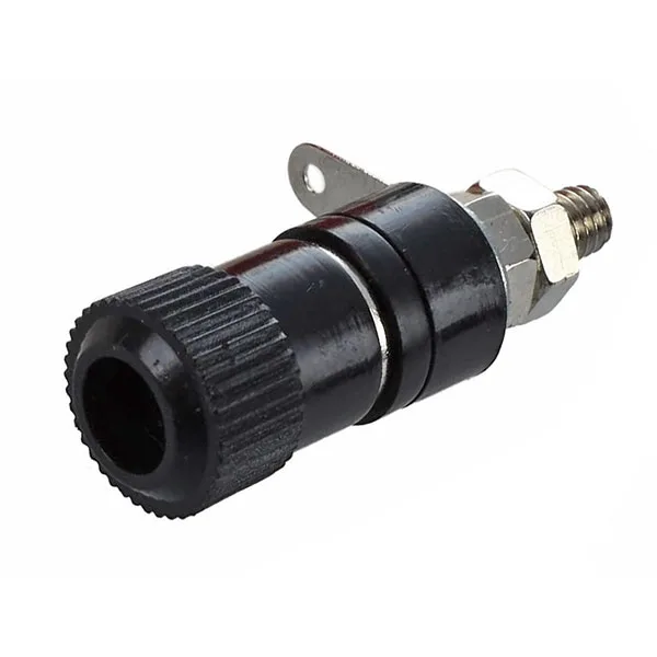 Insulated binding post for banana plugs - Black - Image 1