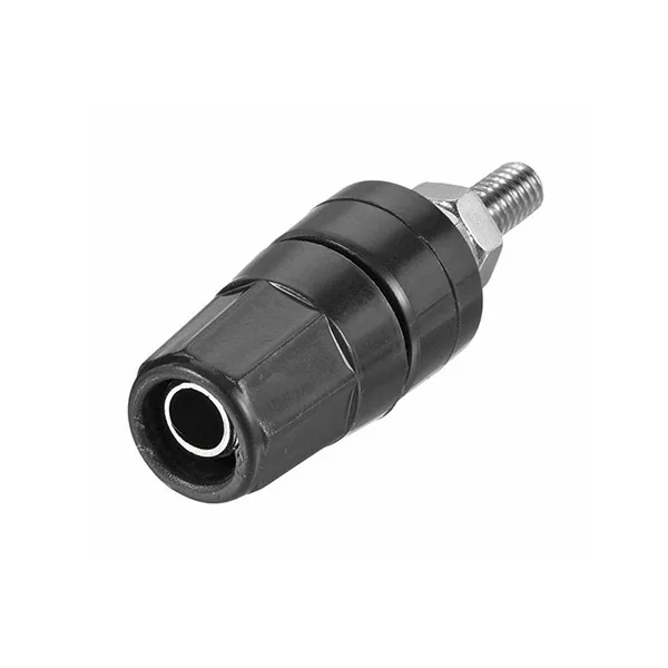 Panel-mount insulated binding post - Black - 20A - Image 1
