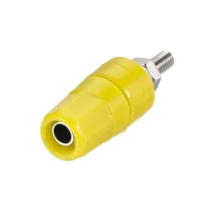 Insulated Panel-Mount Binding Post - Yellow - 20A