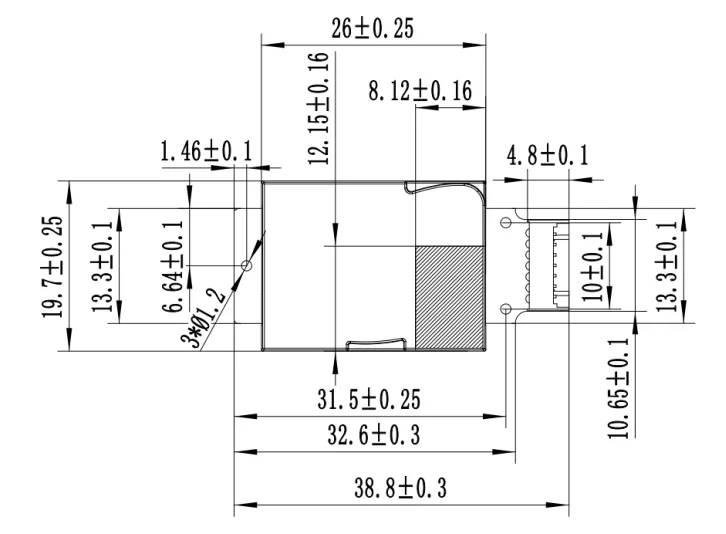 MH-Z19C product dimensions