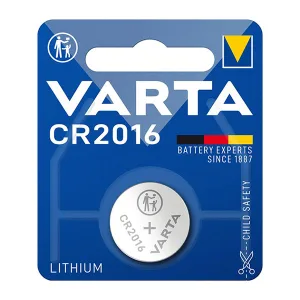 Varta CR2016 Lithium Button Cell Battery - 3V