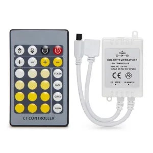 Infrared (IR) Controller for Dimmable White LED Strip