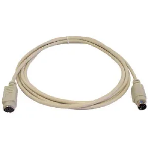 PS/2 Keyboard Cable, Mini-DIN M/F, 2m