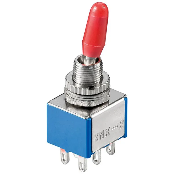6-Pin DPDT ON-ON Toggle Switch 3 A 250 V AC - Image 1