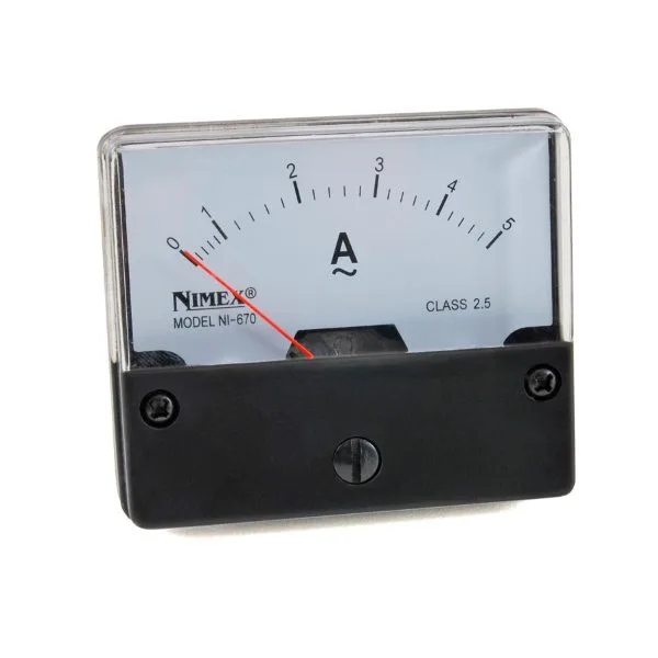 Analogue Panel Ammeter 70x60mm - 5 A - Image 4
