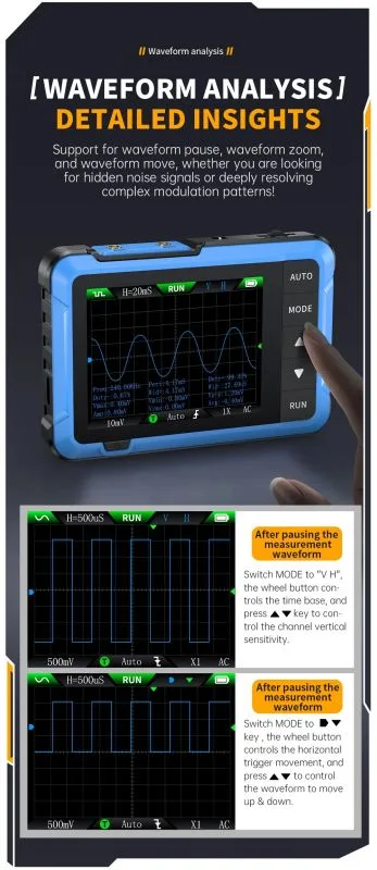 10MHz Digital Oscilloscope with Built-in Signal Generator - Image 3