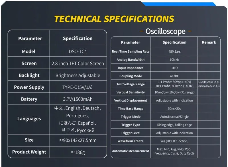 Multifunction Oscilloscope with Signal Generator and Component Tester - Image 8