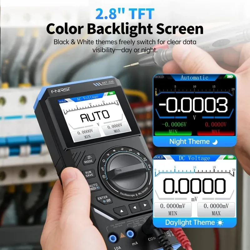 DST210 3-in-1 Handheld Multimeter, Oscilloscope and Signal Generator - Image 8