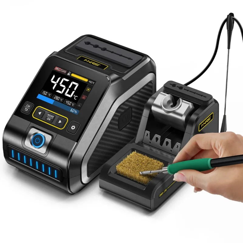 200W Fast-Heating Soldering Station with TFT Display - Image 1