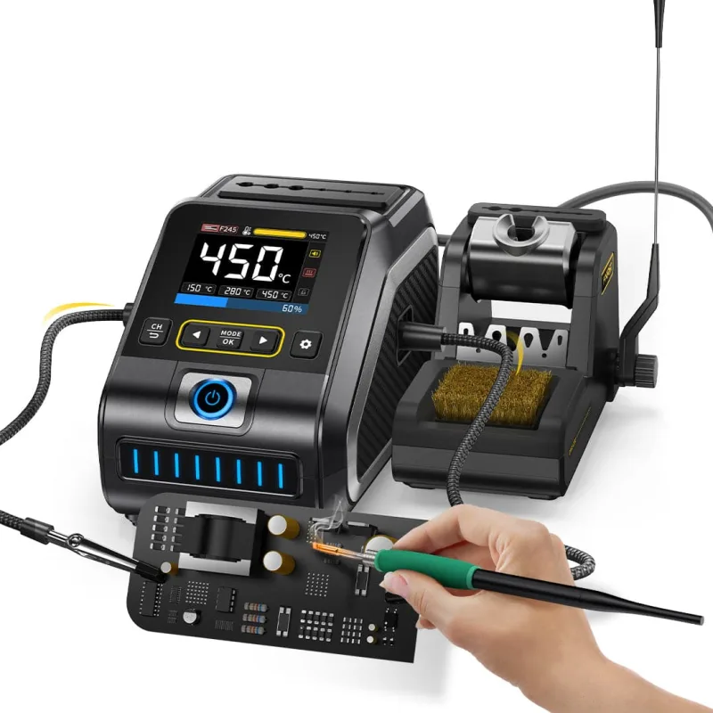 200W Fast-Heating Soldering Station with TFT Display - Image 3