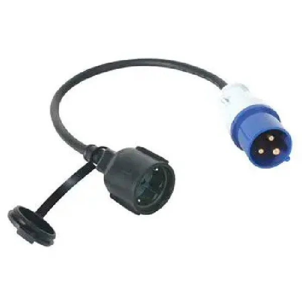 Schuko to CEE 3-Pole Flying Plug Adapter Cable 230 V/16 A - Image 1
