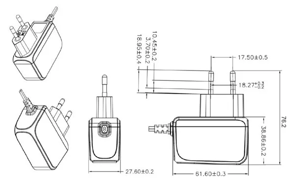 Switching power supply 9V / 1.5 A - 13.5W - Image 3