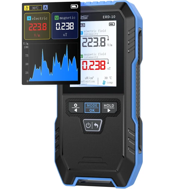 4-in-1 Electromagnetic Radiation Detector with 2.4″ Color Display - Image 1