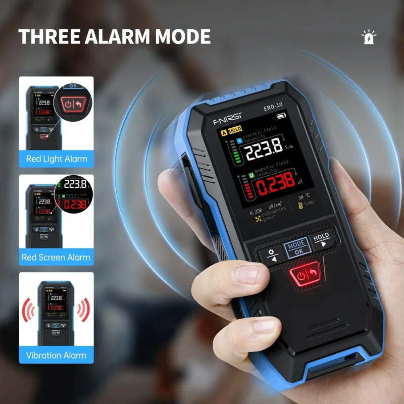 4-in-1 Electromagnetic Radiation Detector with 2.4″ Color Display - Image 7