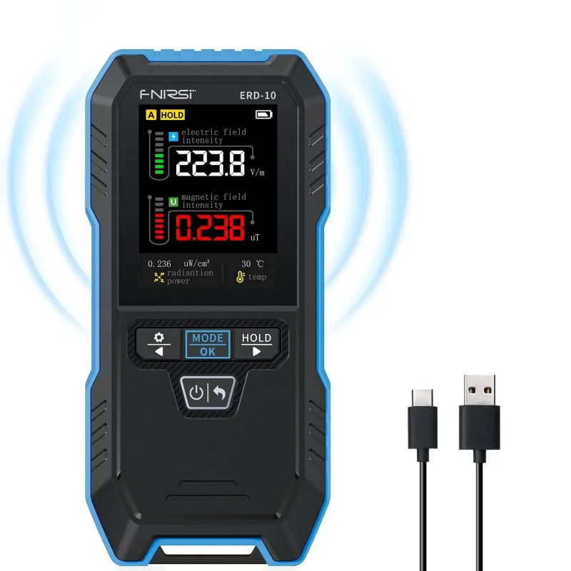 4-in-1 Electromagnetic Radiation Detector with 2.4″ Color Display - Image 6