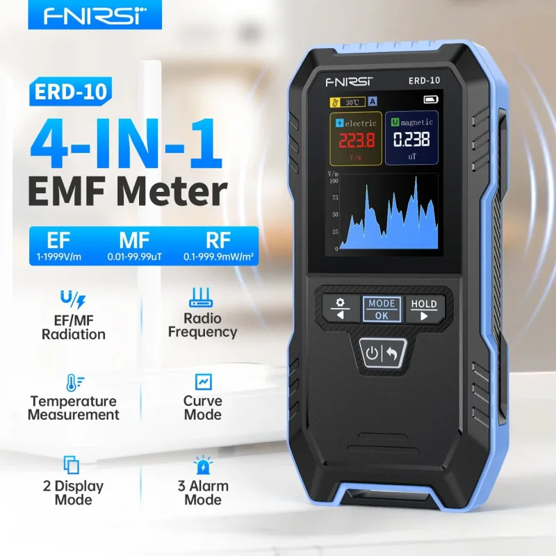 4-in-1 Electromagnetic Radiation Detector with 2.4″ Color Display - Image 5