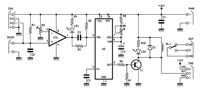 Automation system for motorised curtains and shutters - wiring diagram