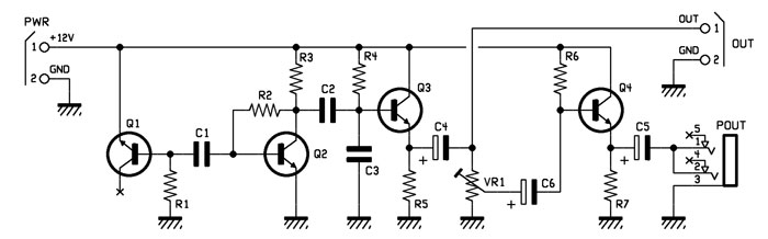 FK021 - White noise generator kit - Wiring diagram