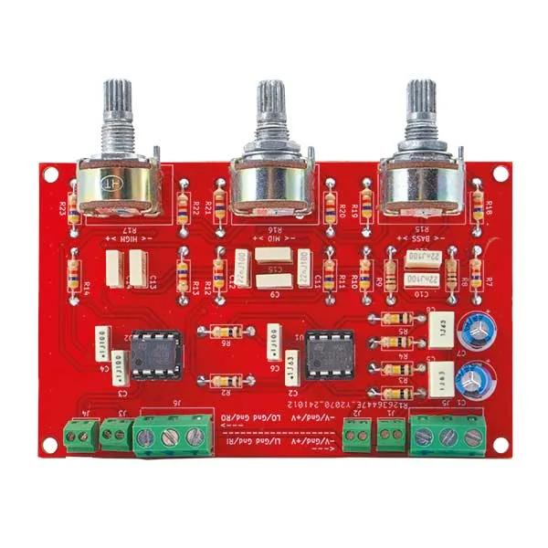 Three-band stereo tone control for bass, mid and treble - Image 6