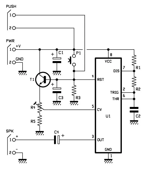 Variable-tone siren kit