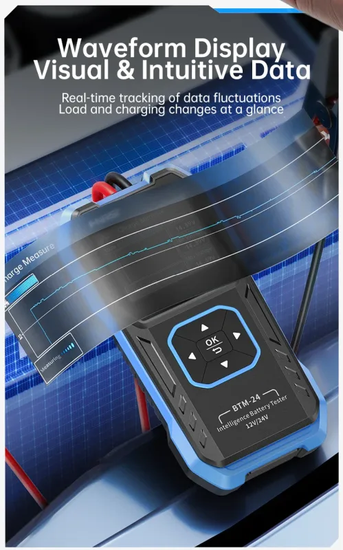 Multifunction digital car battery tester 12V 24V - Image 4