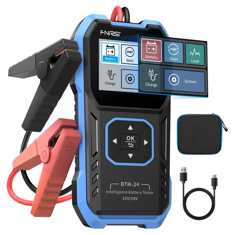Multifunction digital car battery tester 12V 24V - Image 1