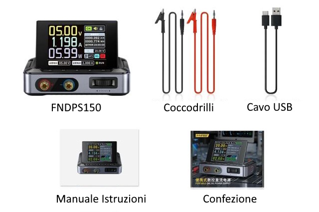 Alimentatore DC regolabile 0-30 V 0-5 A ad alte prestazioni