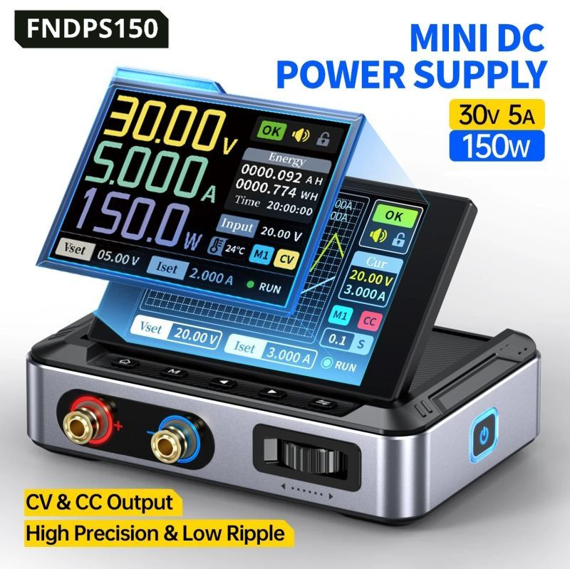 Alimentatore DC regolabile 0-30 V 0-5 A ad alte prestazioni