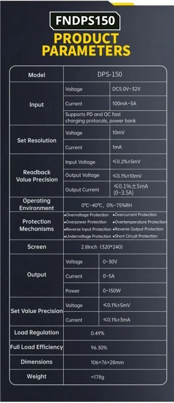 High-Performance Adjustable DC Power Supply 0-30 V 0-5 A - Image 8