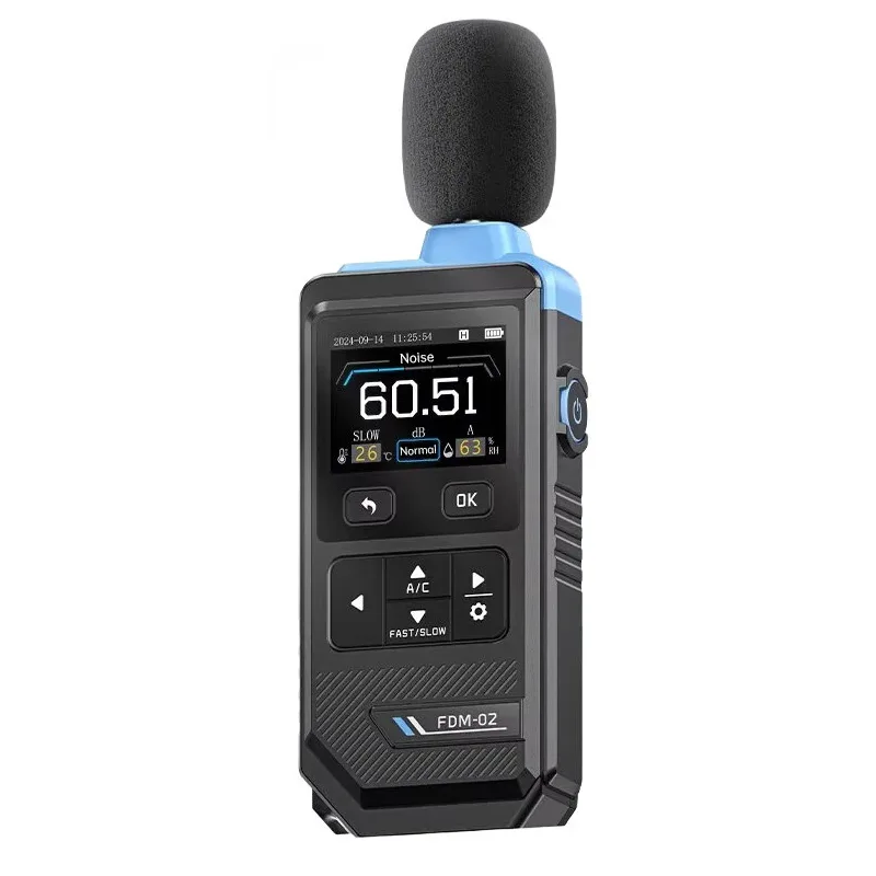 Digital sound level meter with 30-130 dB range, temperature and humidity - Image 1