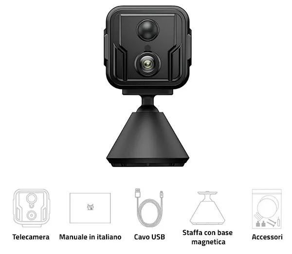 Camsoy T9W5 mini Wi-Fi camera with PIR sensor and Full HD night vision